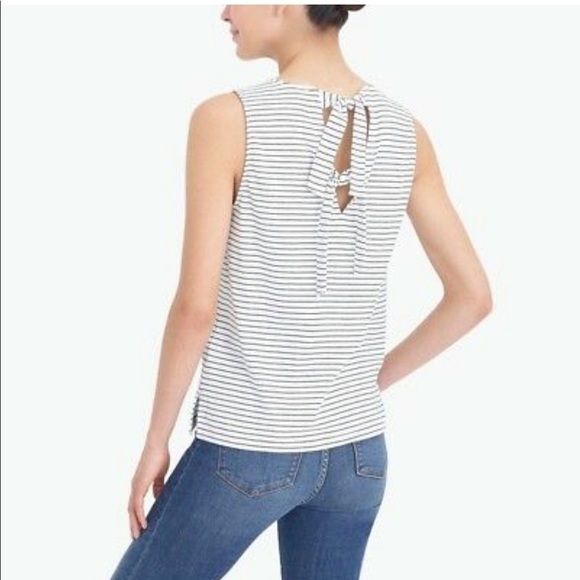 J Crew Factory striped tie back tank, XS - Picture 1 of 7